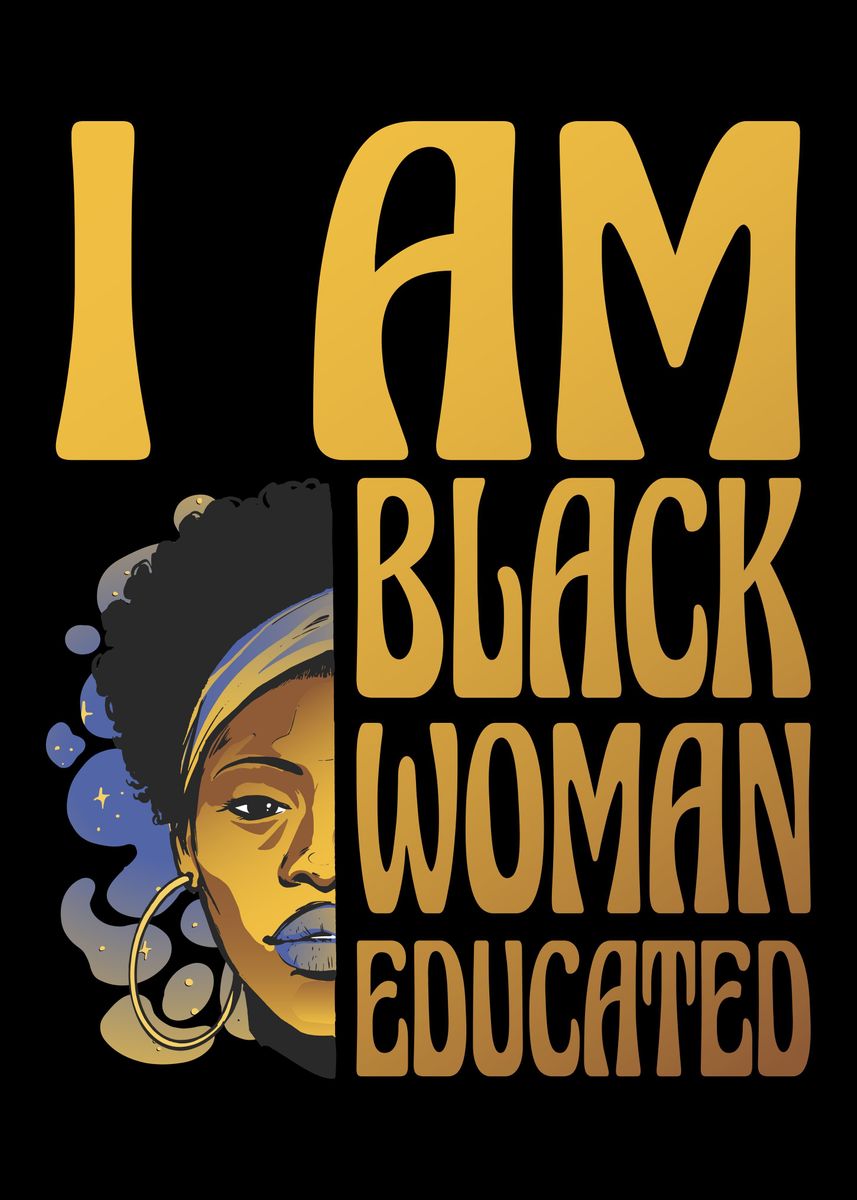 'I Am Black Woman' Poster by CatRobot | Displate