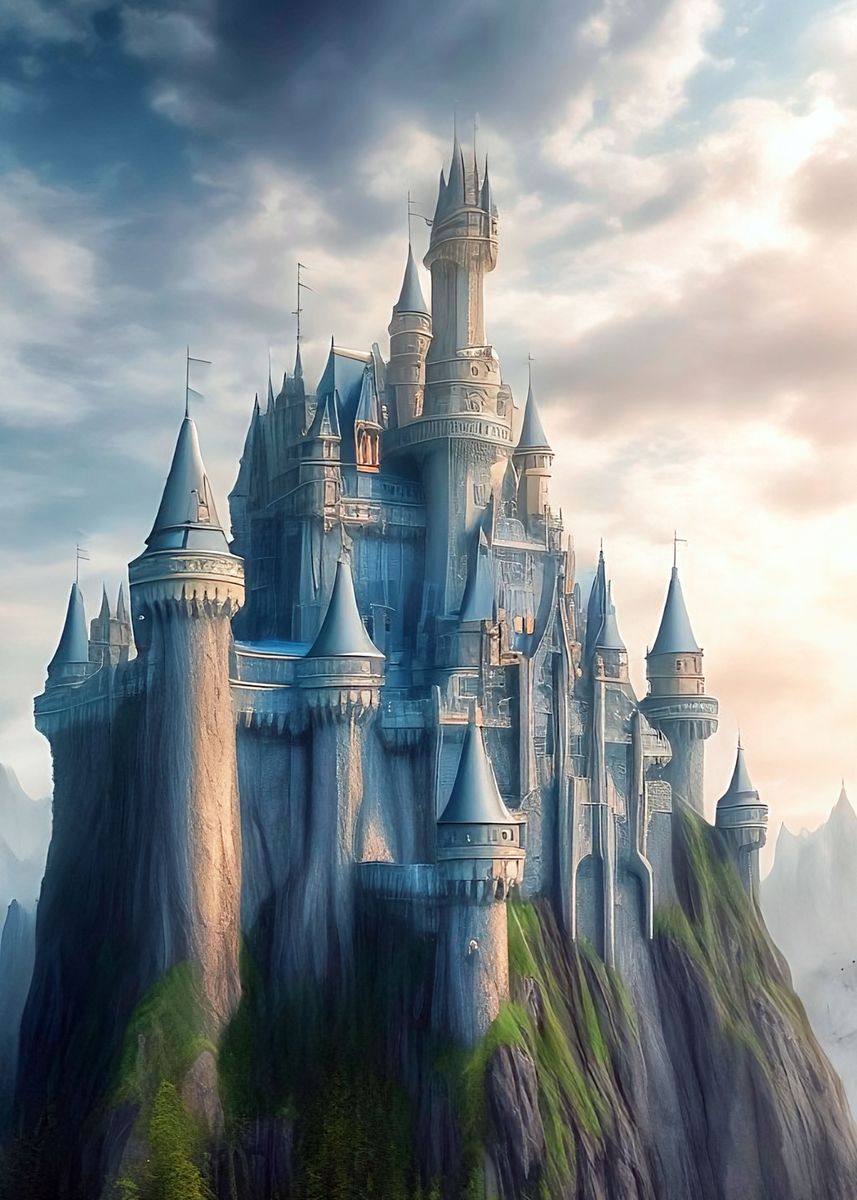 'Medieval Castle' Poster, picture, metal print, paint by Mango Art ...