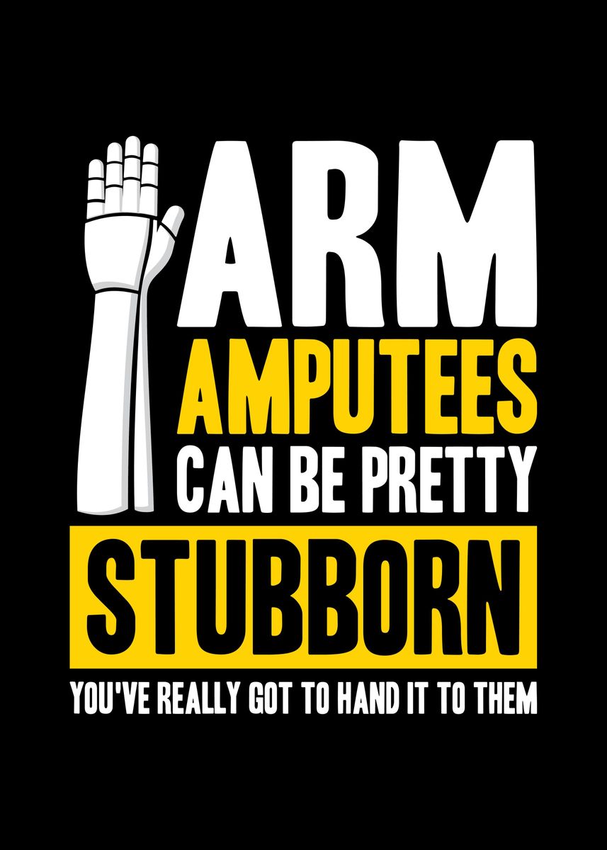 'Arm Amputee' Poster, picture, metal print, paint by Sebastian Wünsche ...