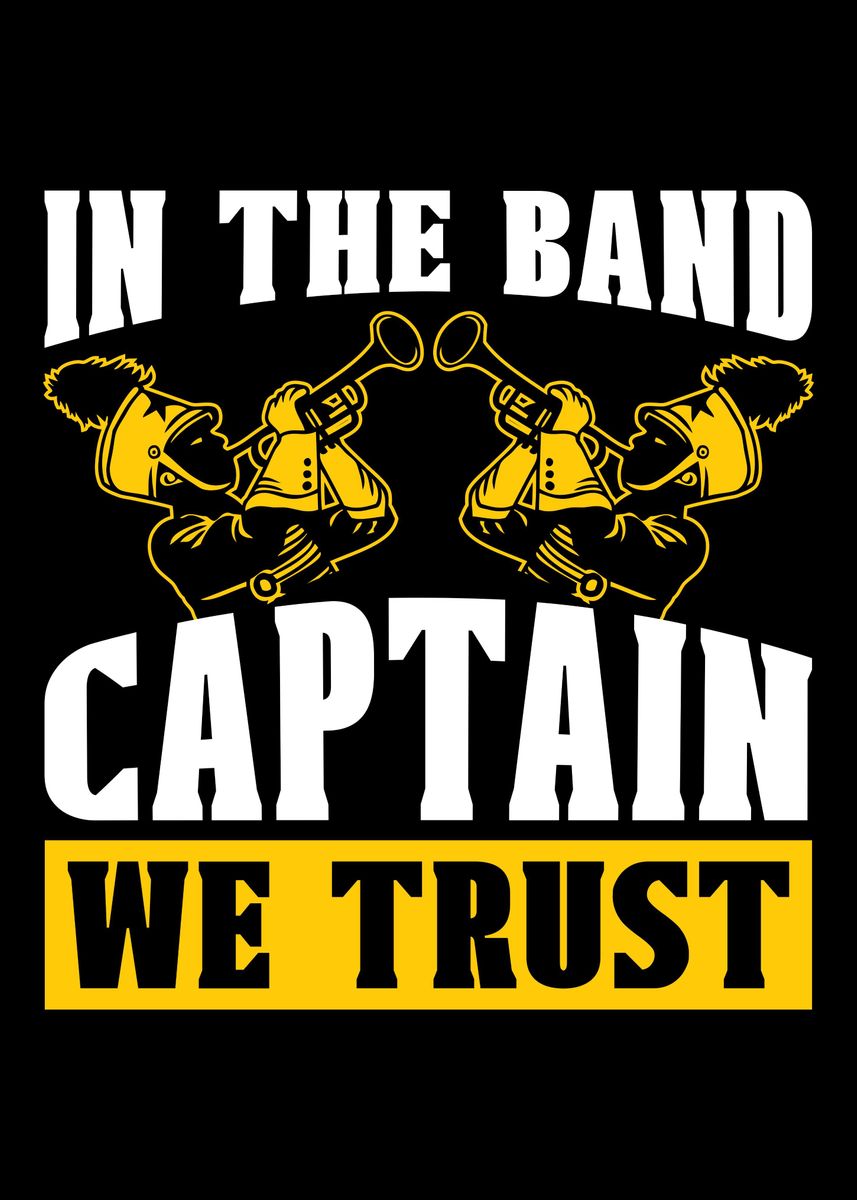 'Marching Band Captain' Poster, picture, metal print, paint by