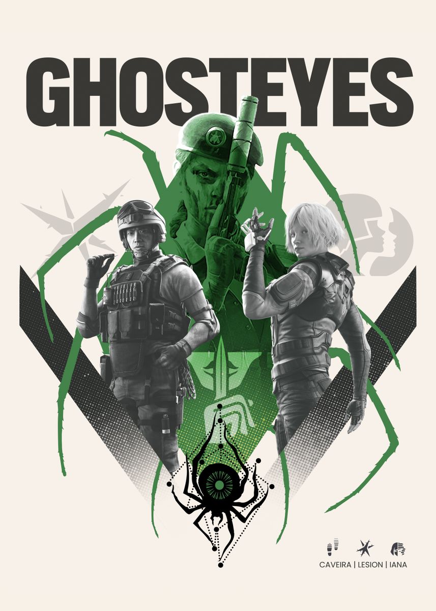 'Ghosteyes' Poster, picture, metal print, paint by Rainbow Six Siege ...