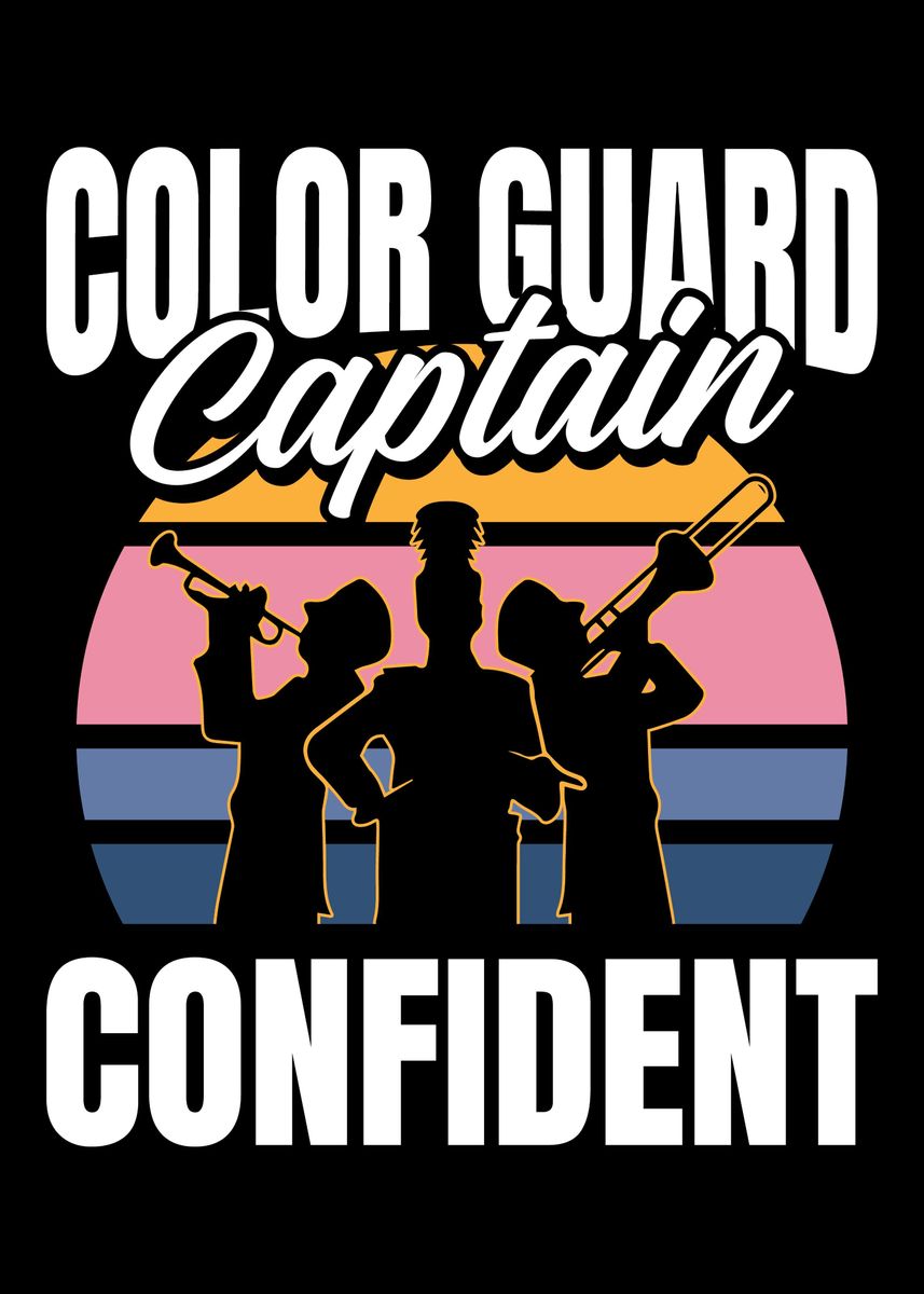 'Marching Band Captain' Poster, picture, metal print, paint by
