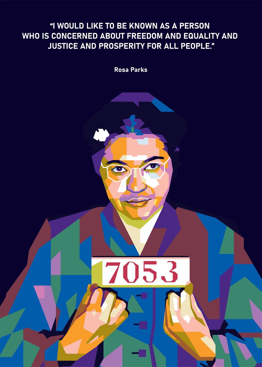 rosa parks pop art template