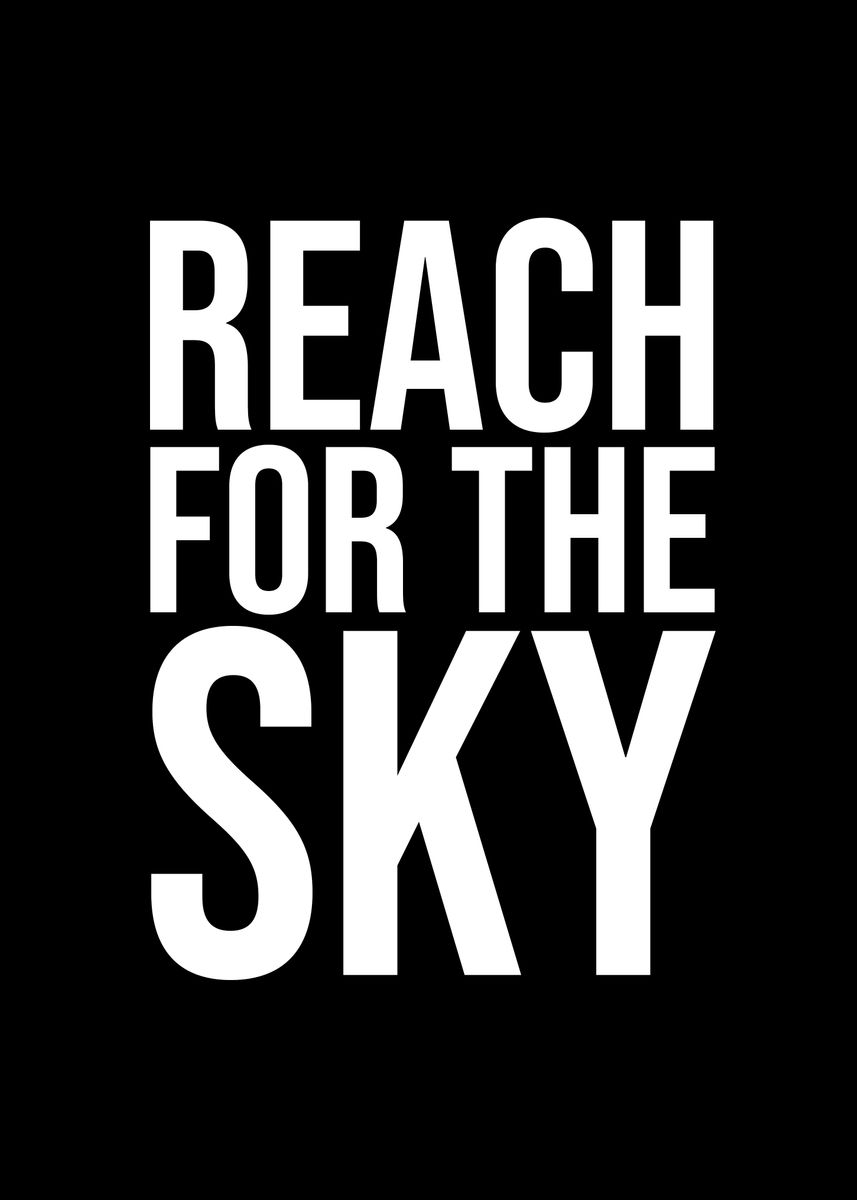 'Reach for the sky' Poster by Kaly Prints | Displate