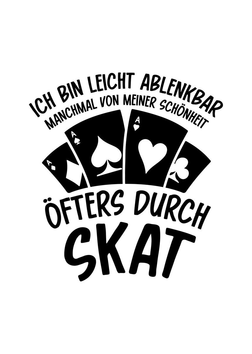 'Skat German' Poster by Sebastian Wünsche Displate