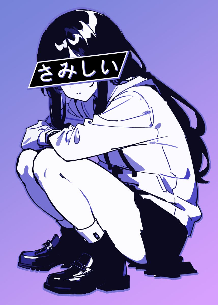 'Sad Anime Aeshtetic' Poster by lermand7 | Displate