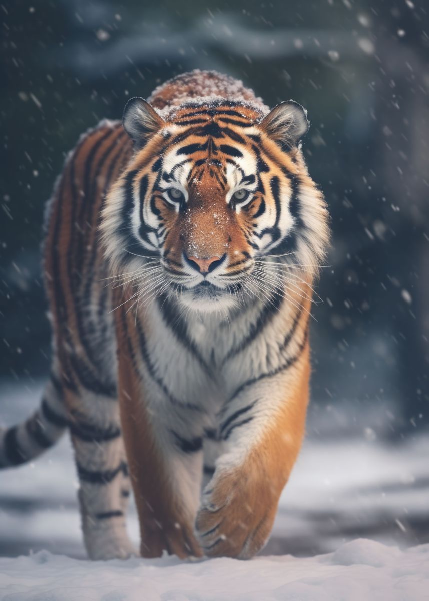 'Tiger' Poster, picture, metal print, paint by DM Photography | Displate