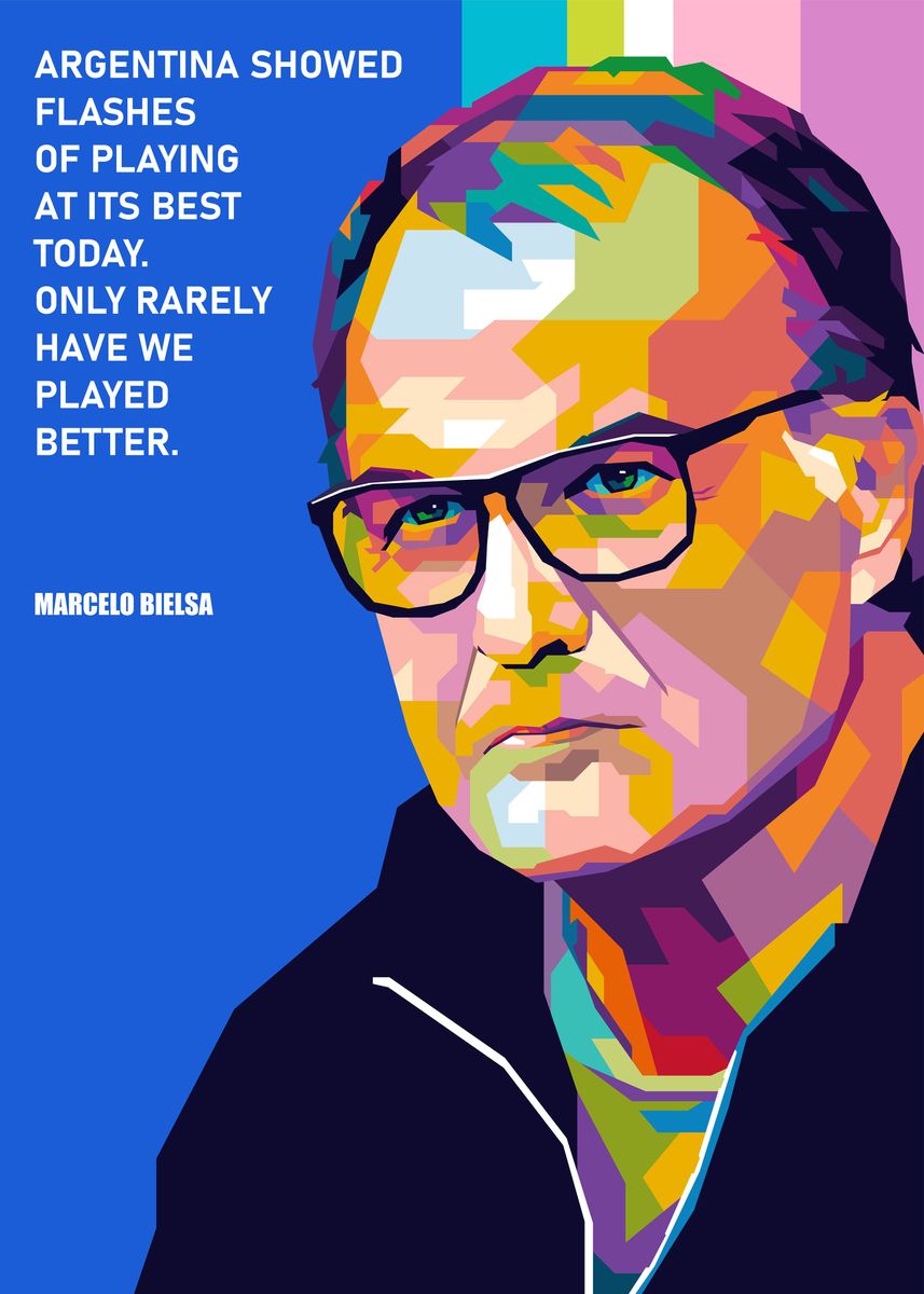 'Marcelo Bielsa Quotes ' Poster, picture, metal print, paint by ...