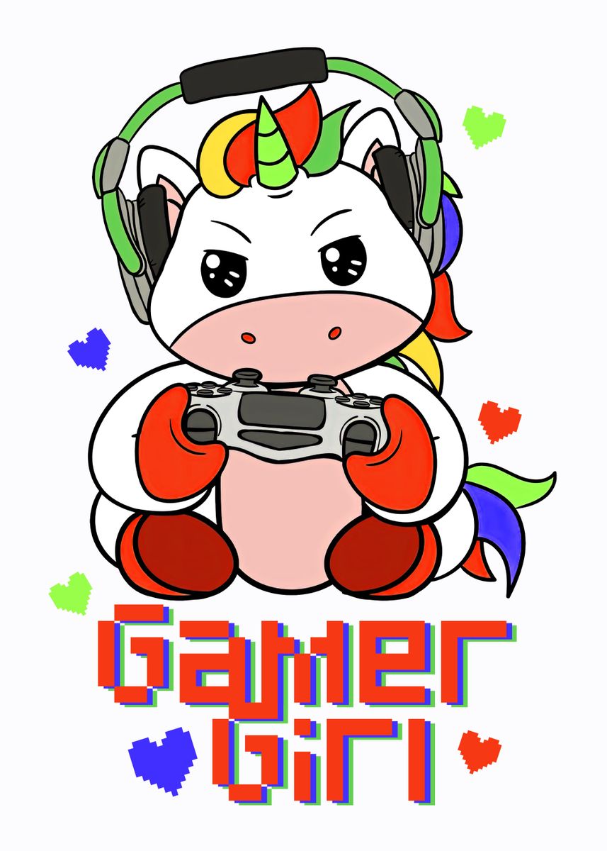 'Gamer Unicorn Video Game' Poster by KING STONE | Displate