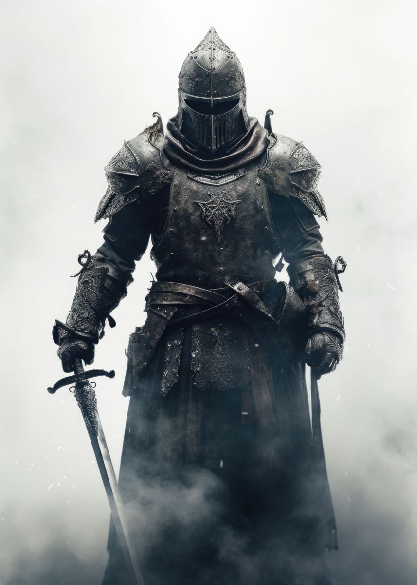 'Black Knight' Poster, picture, metal print, paint by DM Photography ...