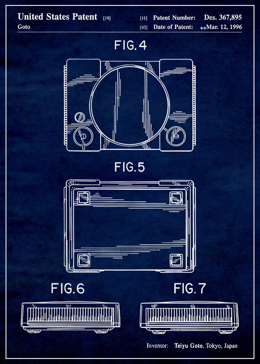 'PS1 1996' Poster, picture, metal print, paint by RickyEKelly | Displate
