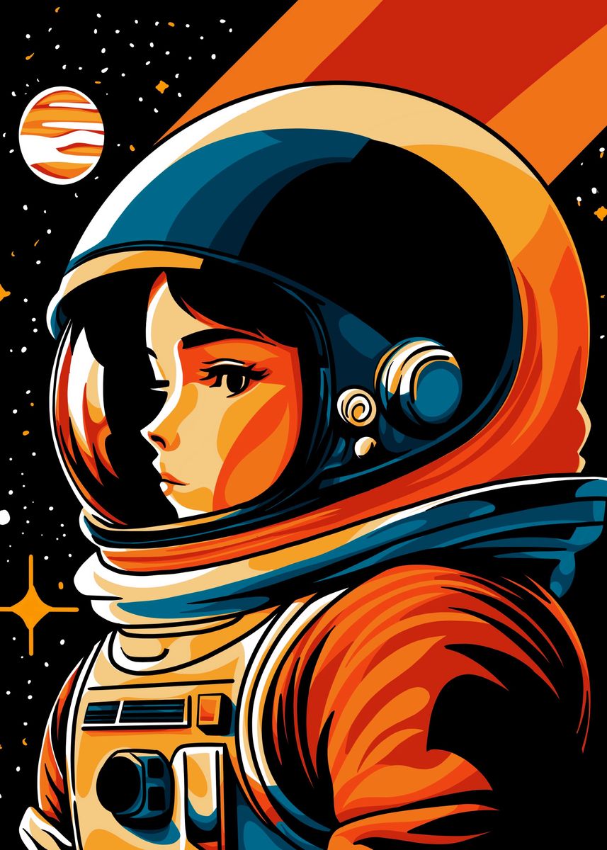 'Astronaut' Poster, picture, metal print, paint by Imad Wpap | Displate