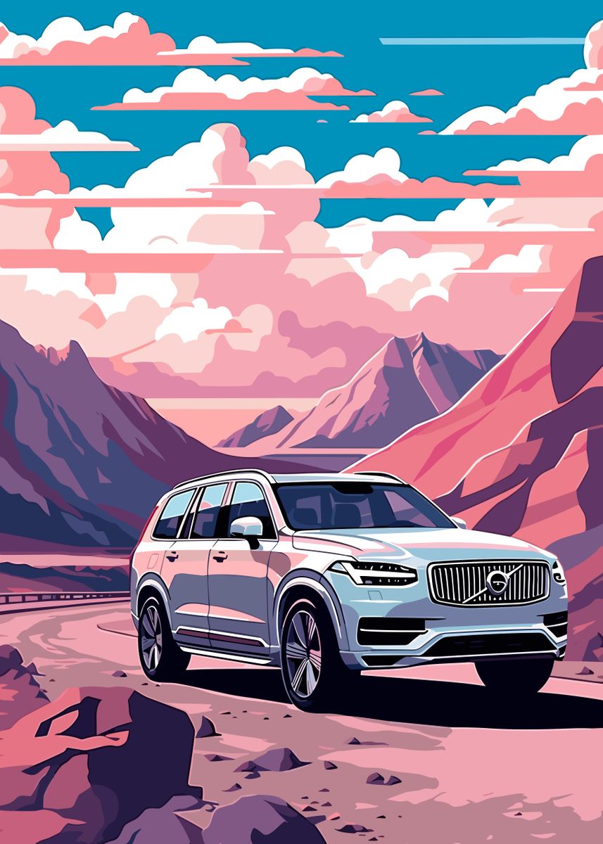 'Car Illustration' Poster, picture, metal print, paint by Qreative ...