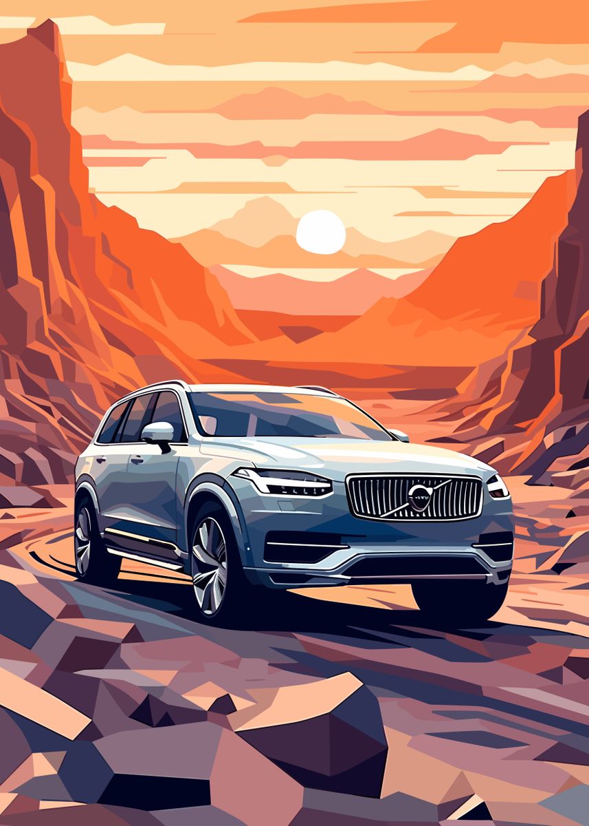'Car Illustration' Poster, picture, metal print, paint by Qreative ...
