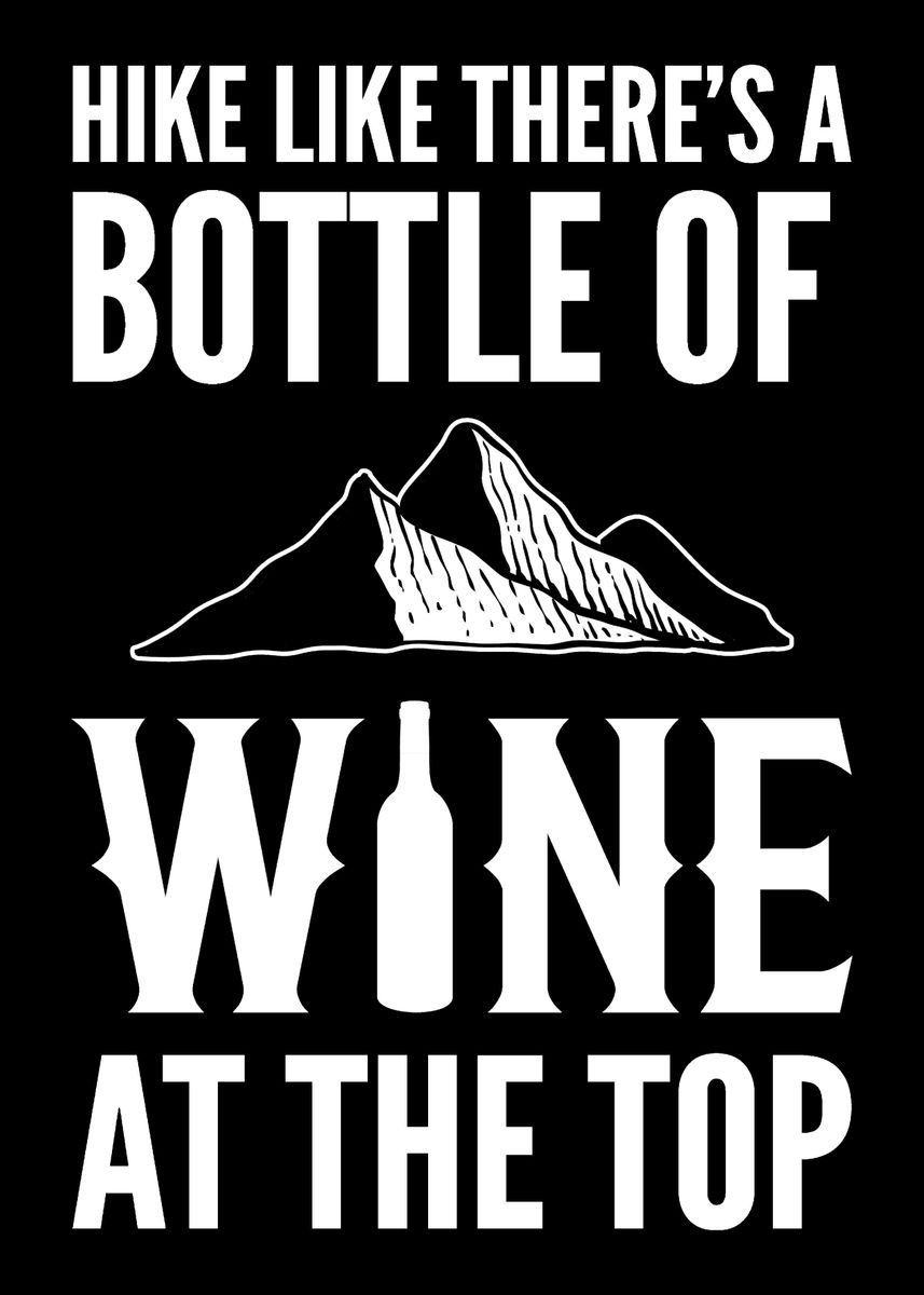 'Bottle of Wine Heavy Drink' Poster by Powdertoastman Displate