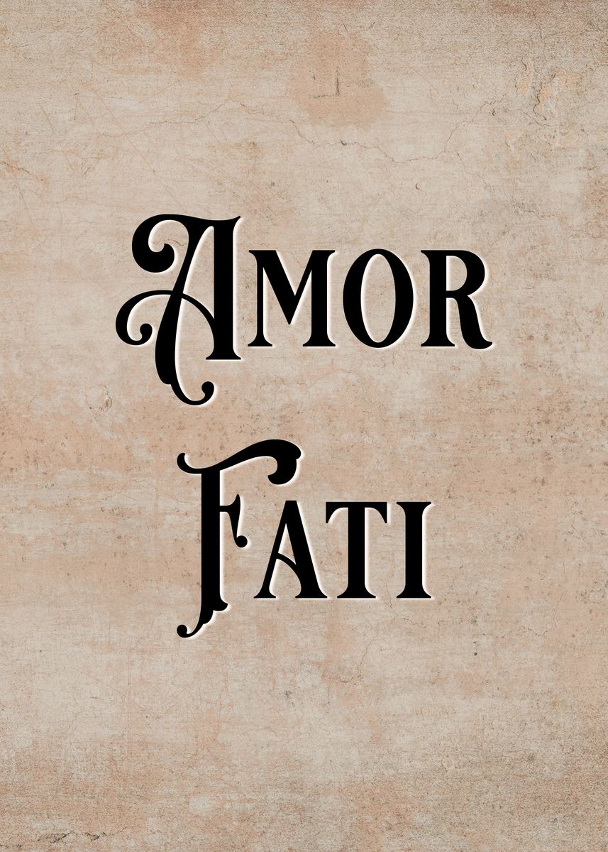 'Amor Fati Stoic Phrase' Poster by Jovana Displate