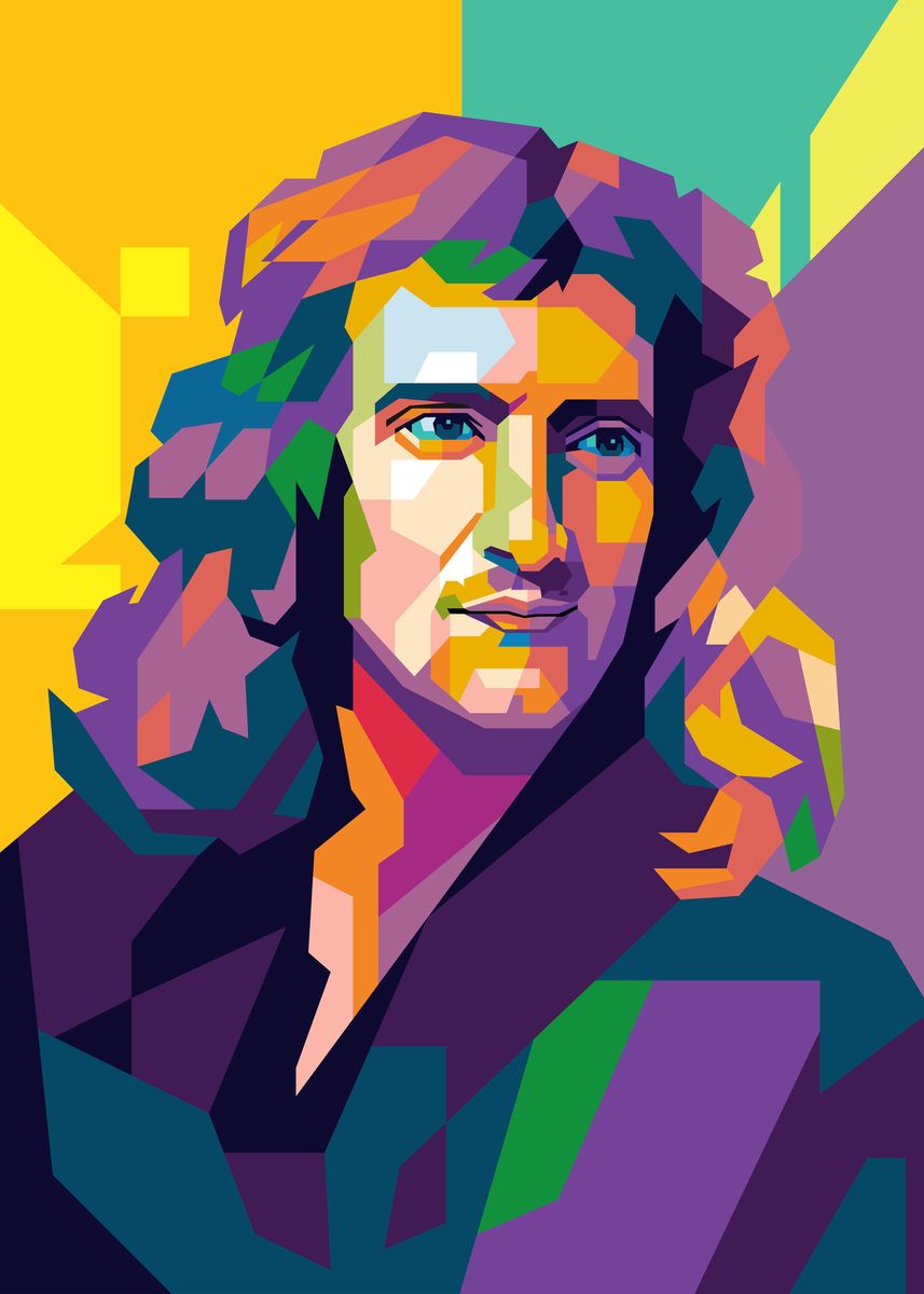Isaac Newton Poster By Muifatin Displate 6275