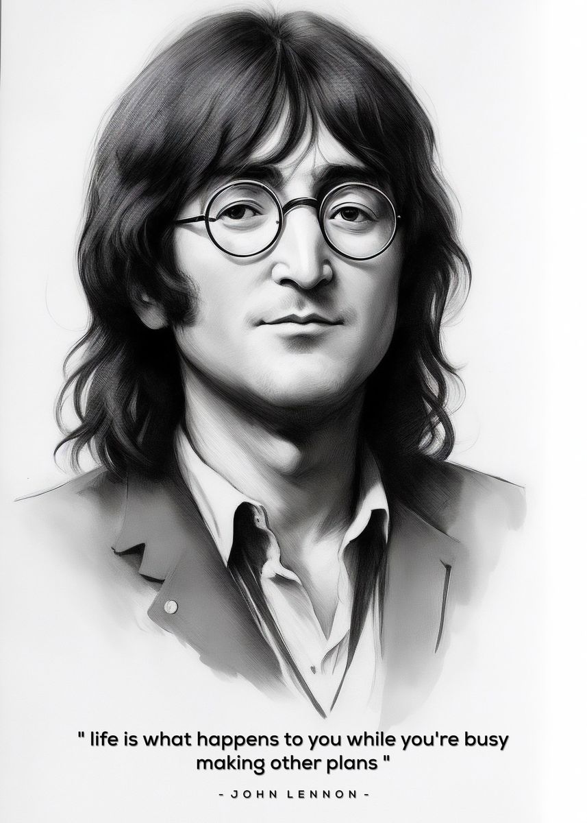 'John Lennon Quote' Poster by d Quote | Displate