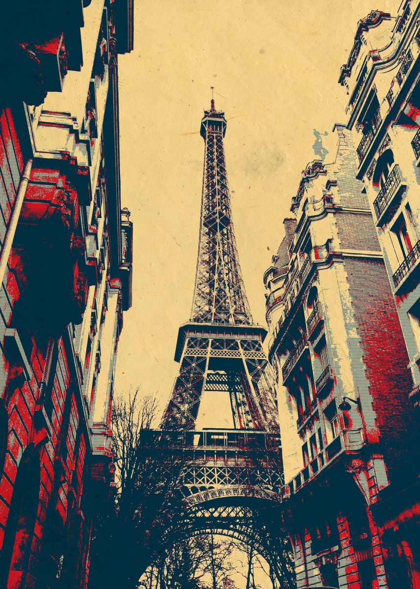 'Eiffel Tower' Poster, picture, metal print, paint by Zhidane Al dhaer ...