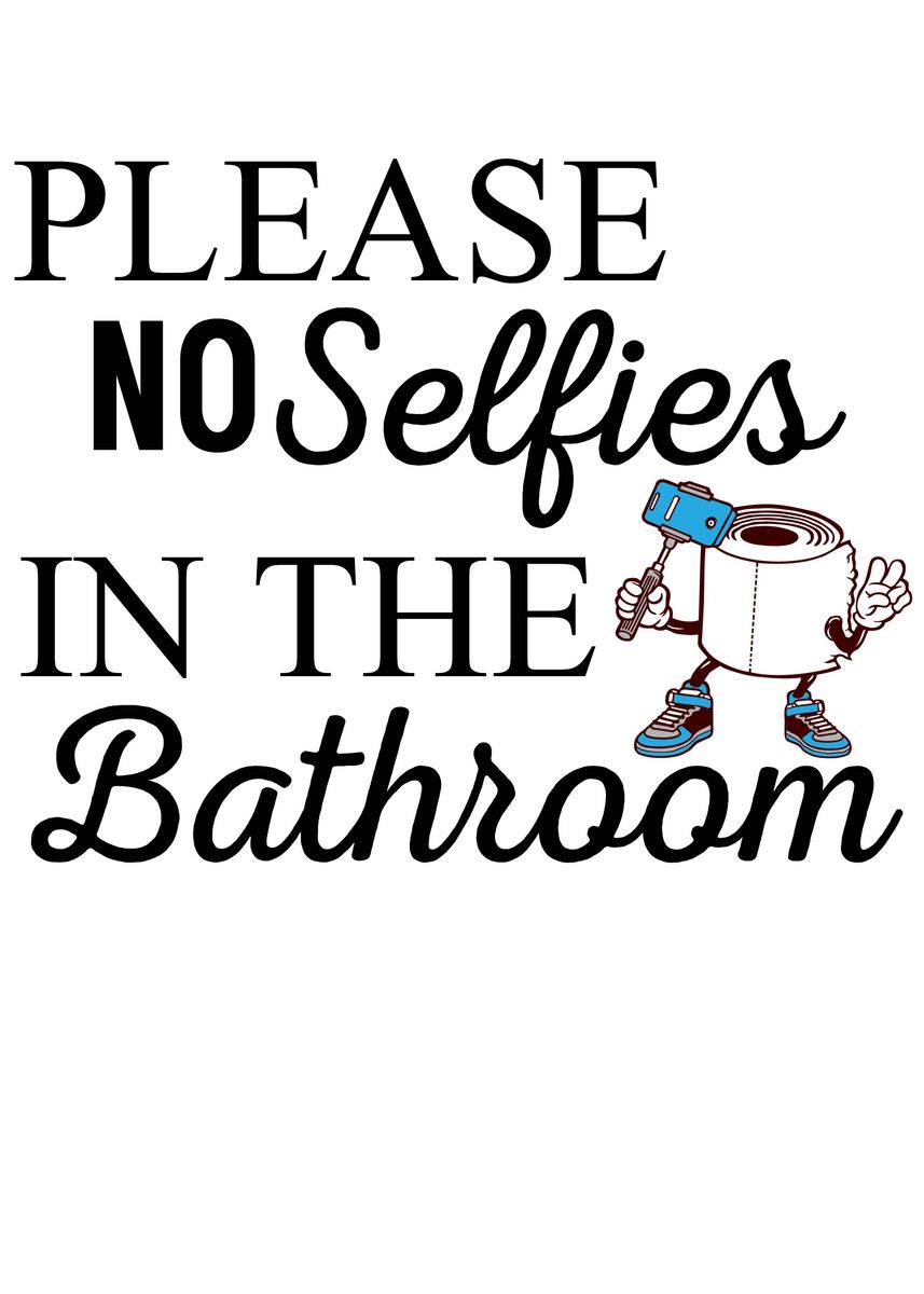 Funny Bathroom Art Poster By Neo Design Displate 9846