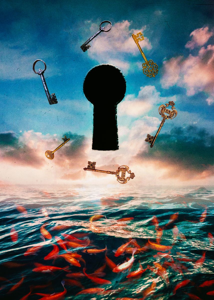 'Every Door Has A Key' Poster, picture, metal print, paint by seam less ...