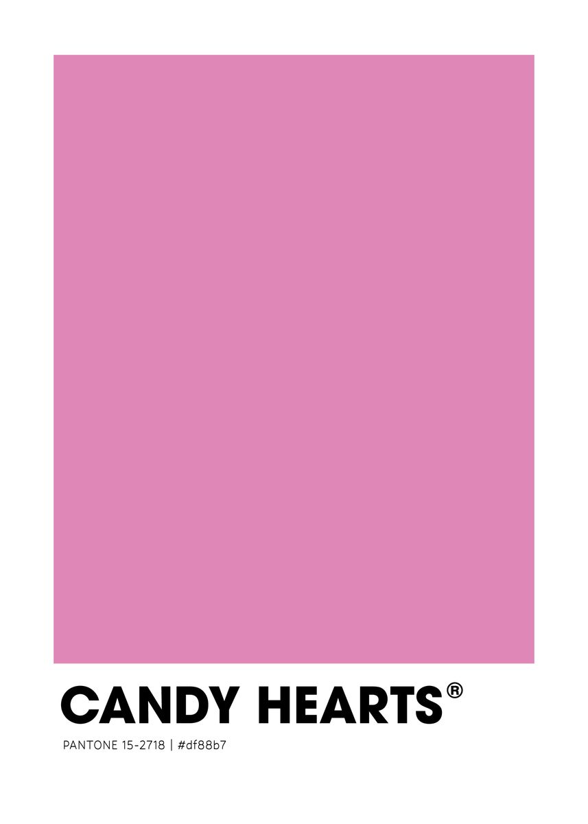 Candy Hearts Poster By Hakuji Art Displate