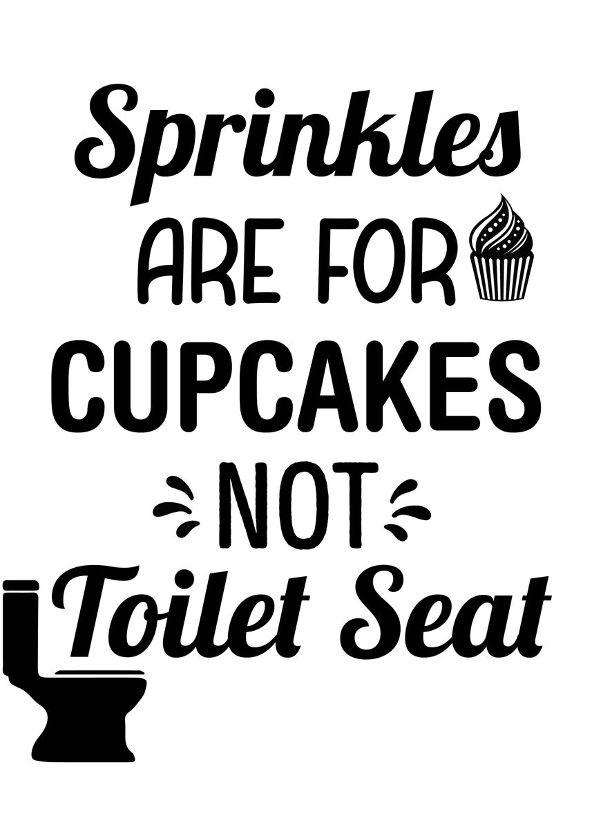 'Funny Toilet Seat Humor' Poster by Neo Design Displate