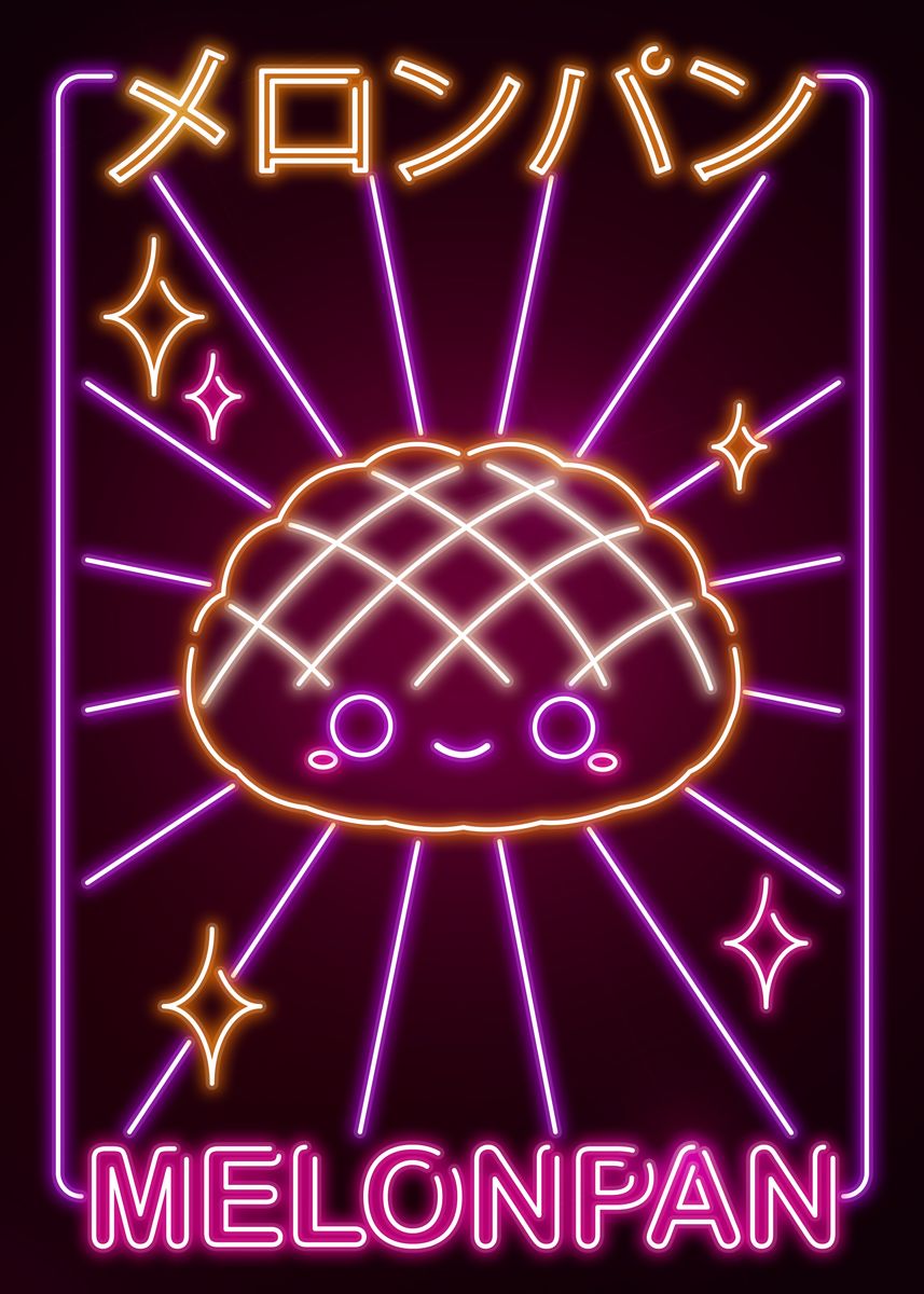 'Kawaii Melon Pan' Poster by Donnie Displate