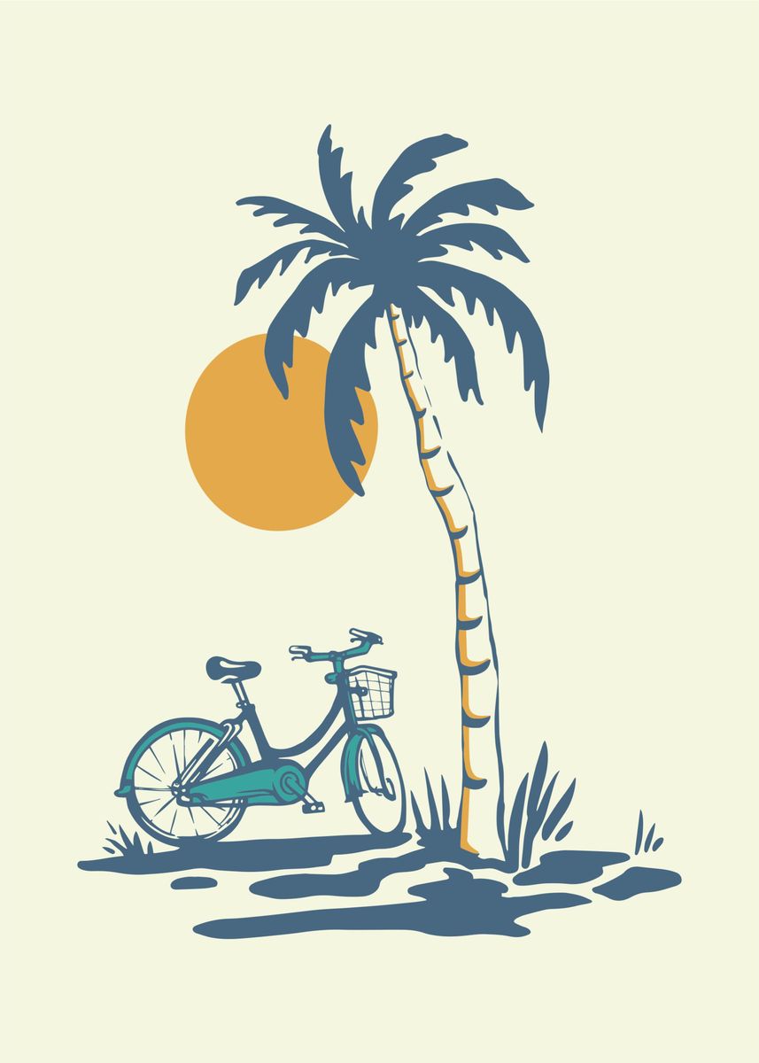 'Ride and Shine' Poster by Mangustudio Displate