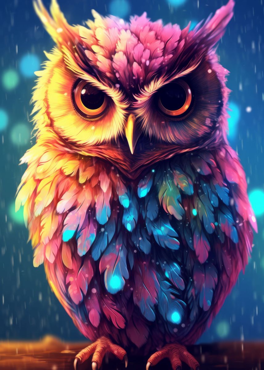 'Owl Animal' Poster by DecoyDesign | Displate