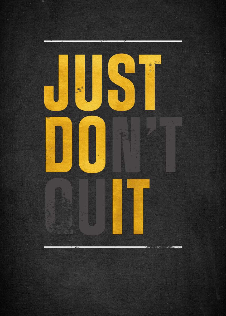 Just Dont Do It Poster By Designermind Displate 