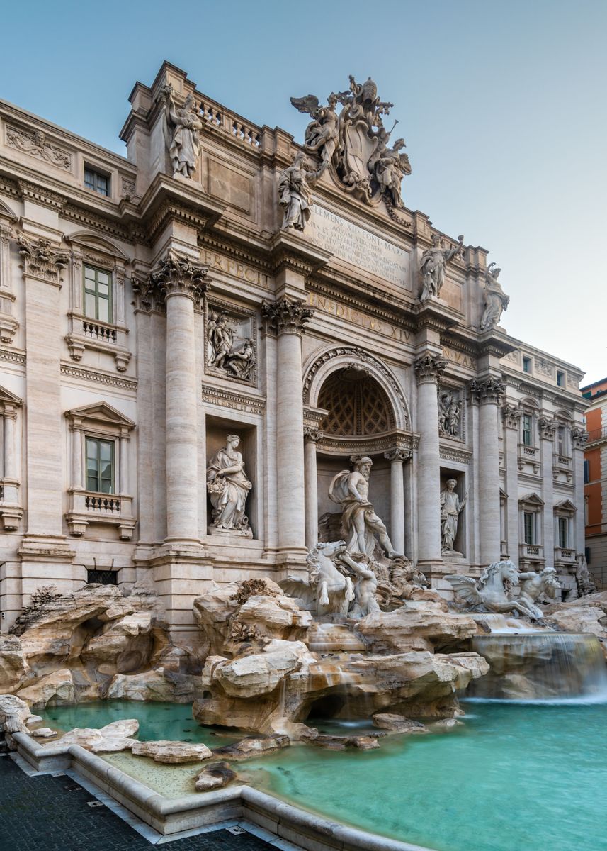 'Trevi fountain Rome Italy' Poster, picture, metal print, paint by ...