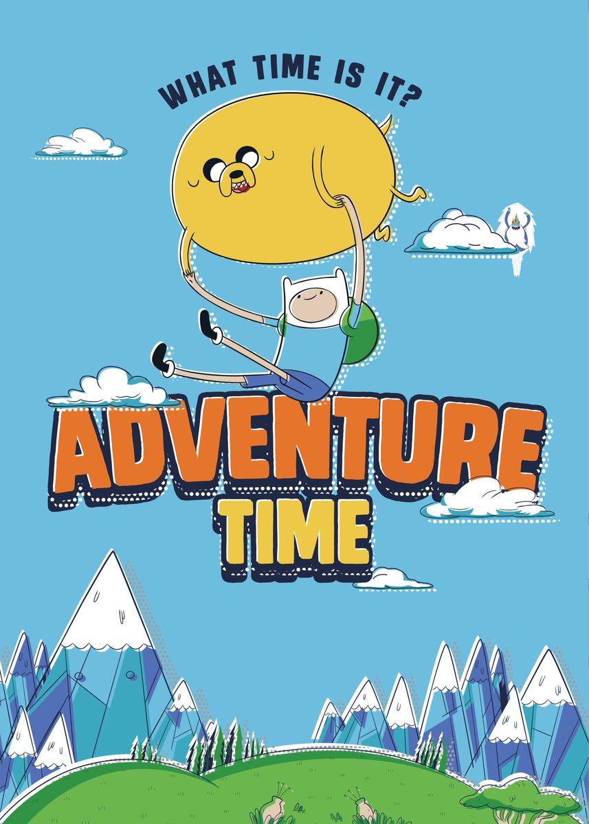 'What Time is It?' Poster, picture, metal print, paint by Cartoon