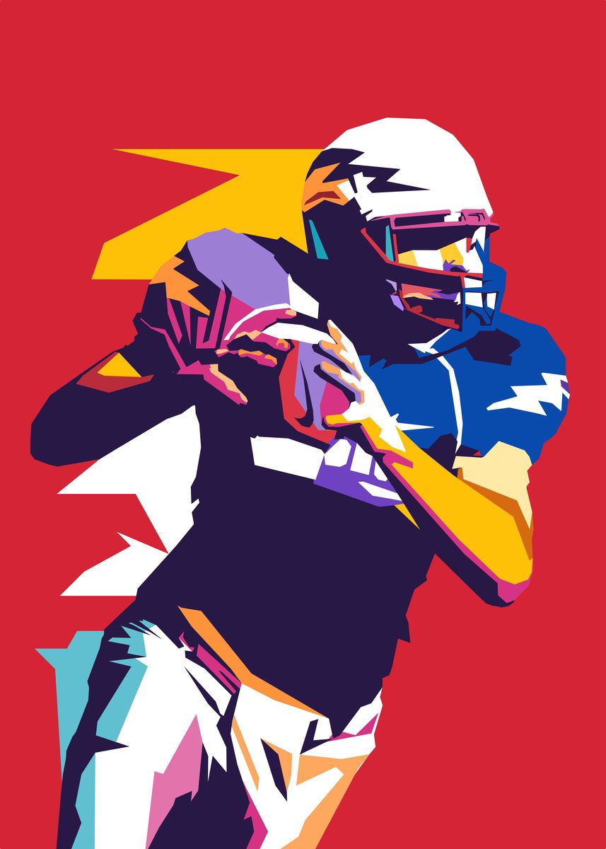 'American Football pop art' Poster by Ro | Displate