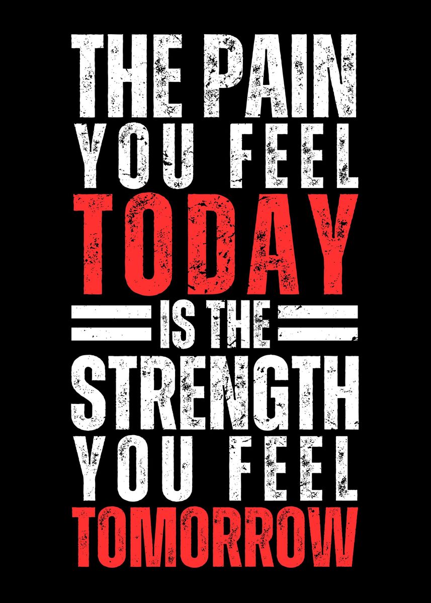 'Fitness Motivation' Poster, picture, metal print, paint by slamet ...