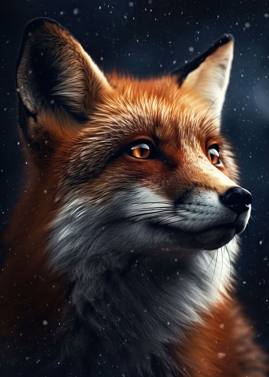 'Fox Cool' Poster, picture, metal print, paint by DecoyDesign | Displate