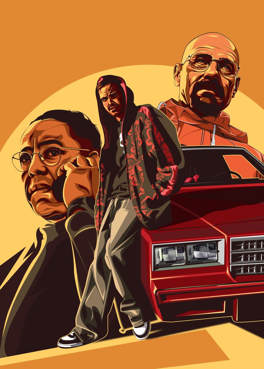 'Breaking Bad' Poster, Picture, Metal Print, Paint By Mark Andrew Sabas ...