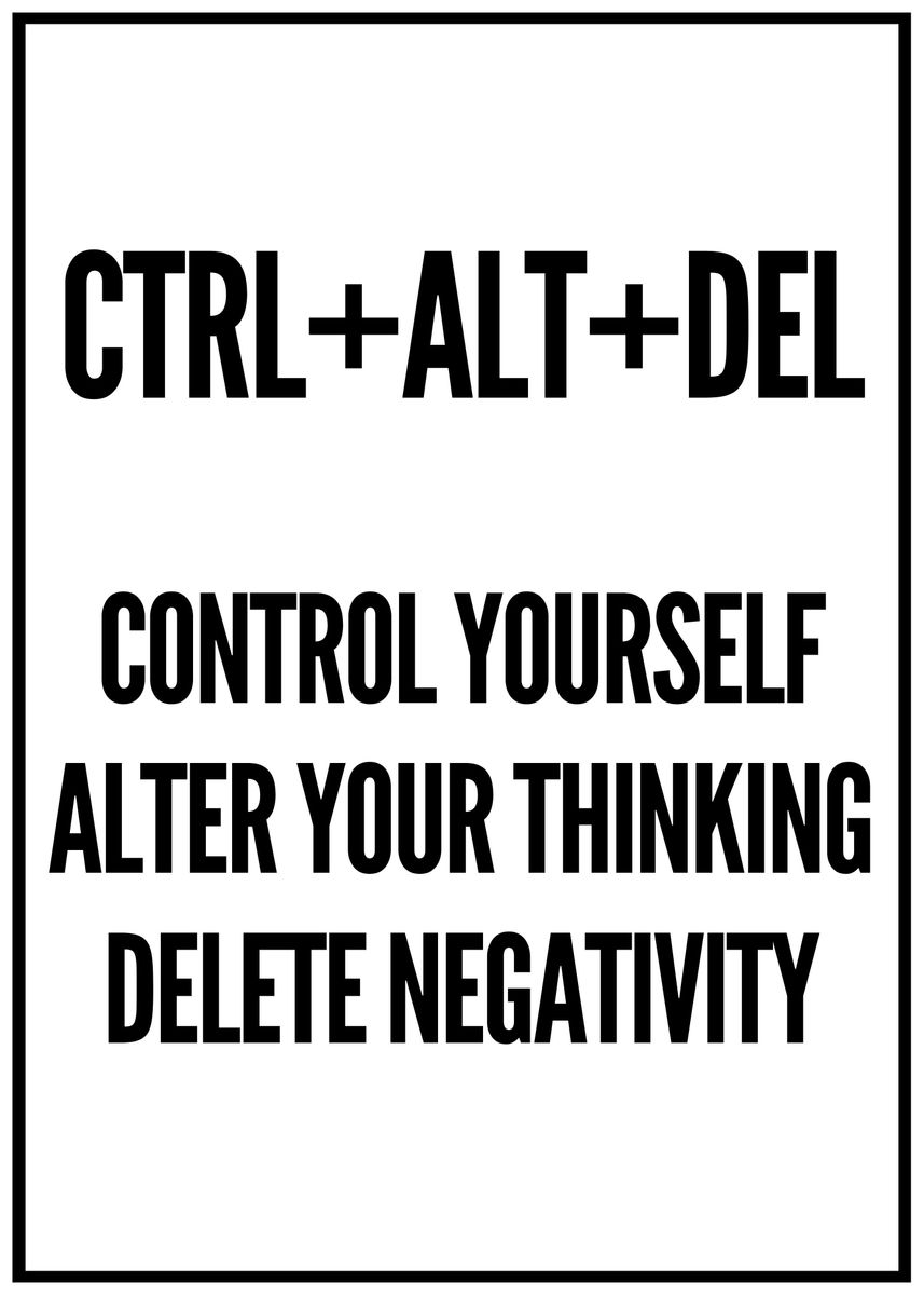 'Control yourself ' Poster by teehowa timlset Displate