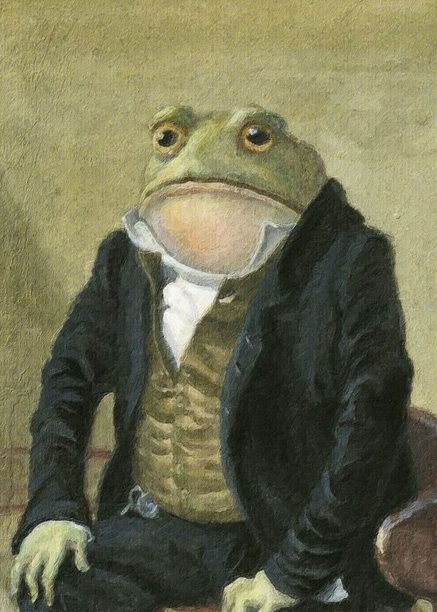 'Gentlemen Frog Meme' Poster by Meme Daily Displate