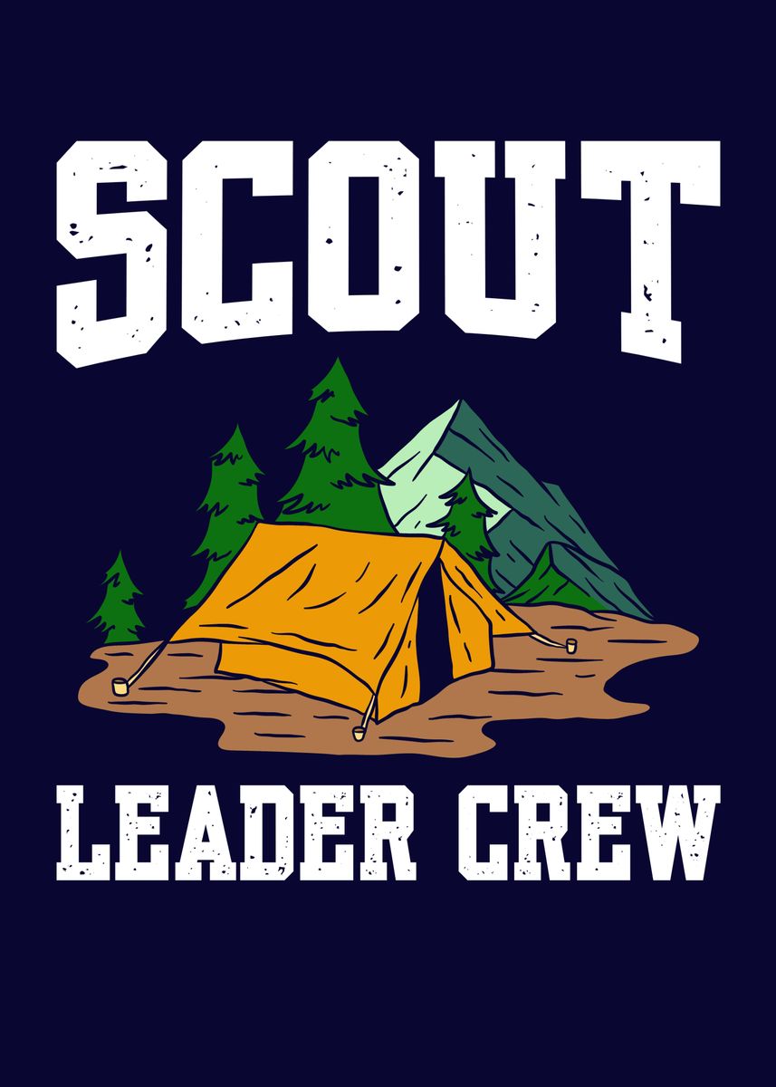 'Scout Leader Scouting' Poster, picture, metal print, paint by MzumO ...