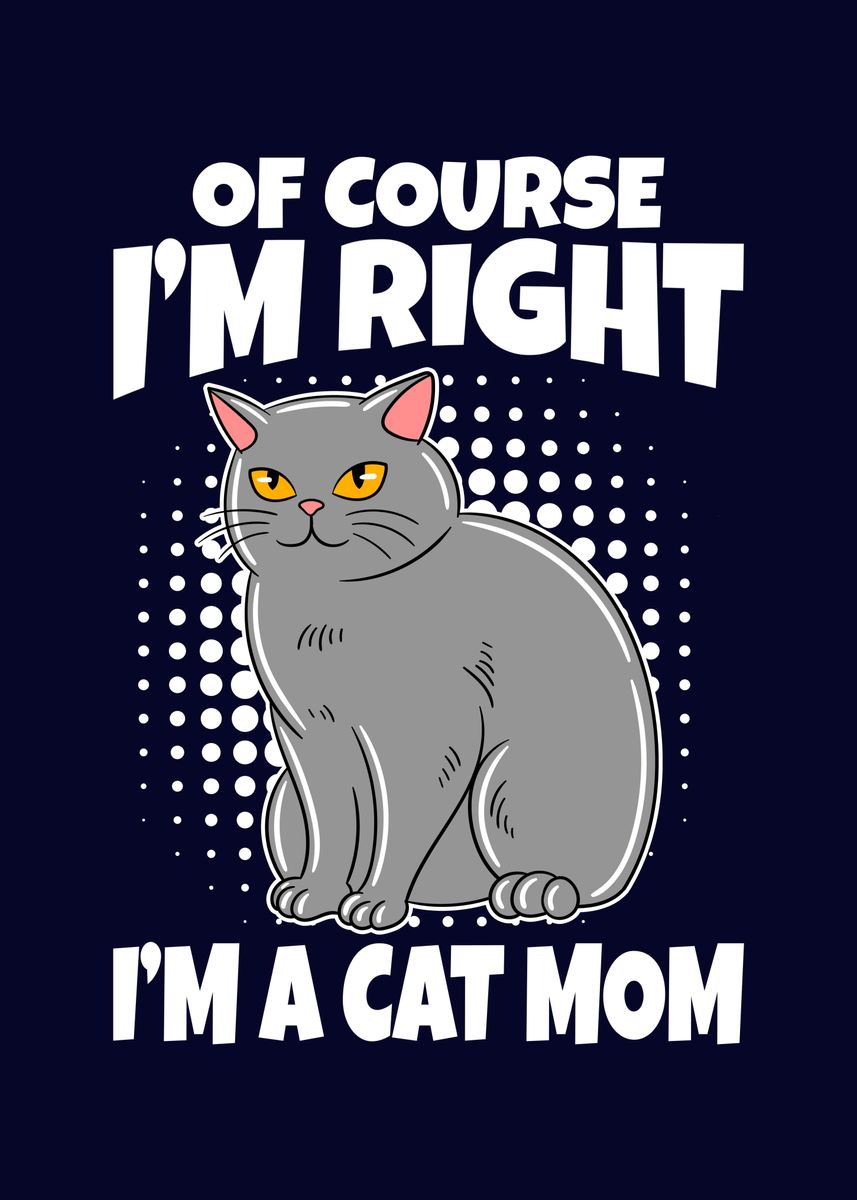 Funny Cat Mom Poster Picture Metal Print Paint By MzumO Displate funny-cat-mom-poster-picture-metal-print-paint-by-mzumo-displate