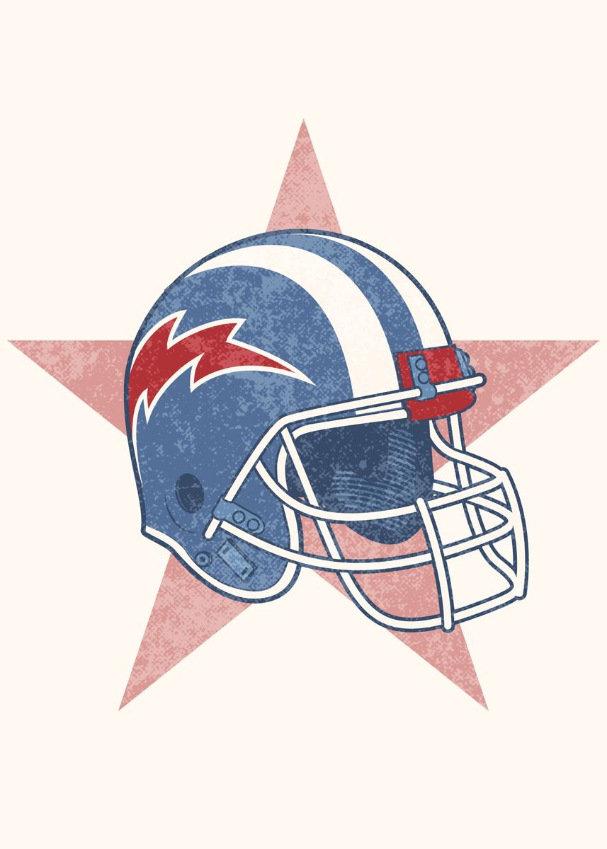 American football helmet' Poster by teehowa timlset