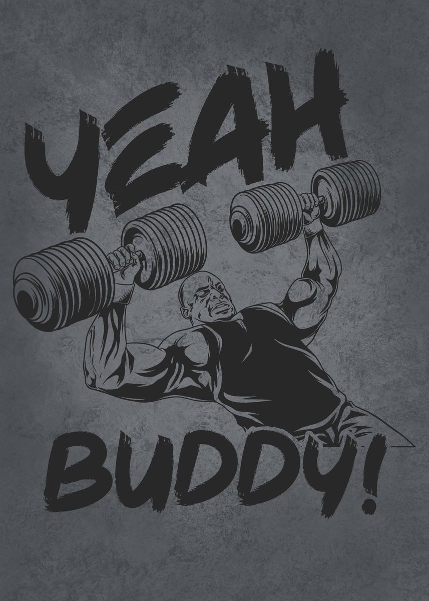 'Yeah Buddy Ronnie Bench' Poster, picture, metal print, paint by CHAN ...