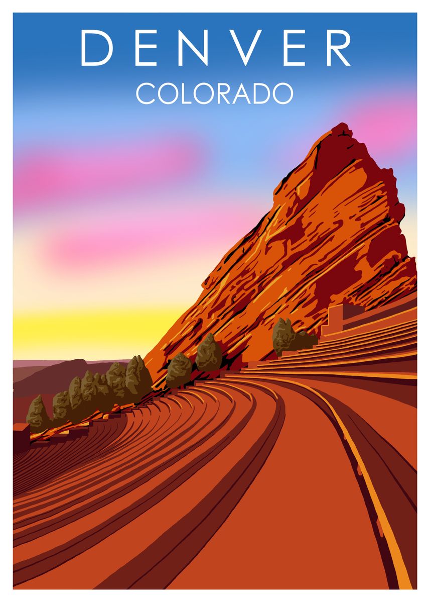 'Denver' Poster by OmegaArt Displate