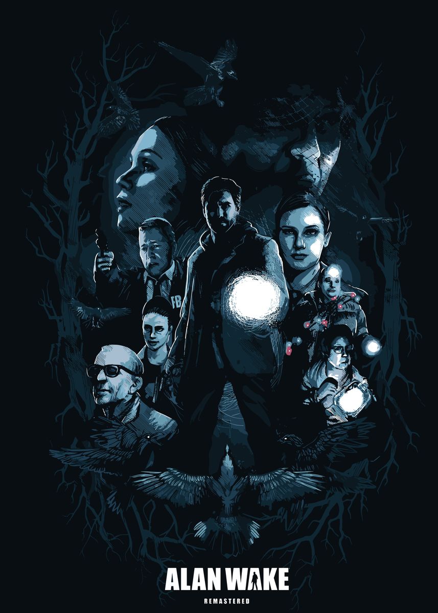 Alan Wake Poster for Sale by walterteep