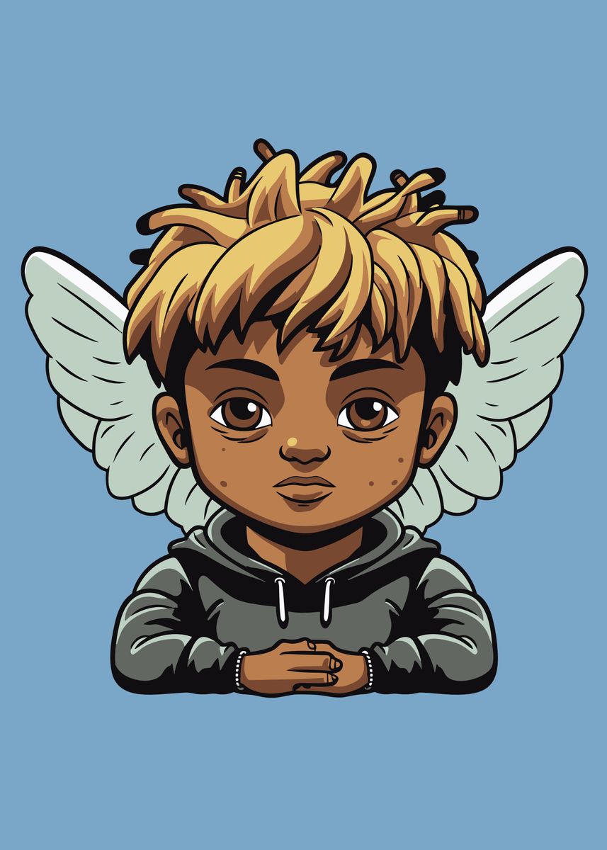 'Juice Wrld Rapper Music' Poster, picture, metal print, paint by