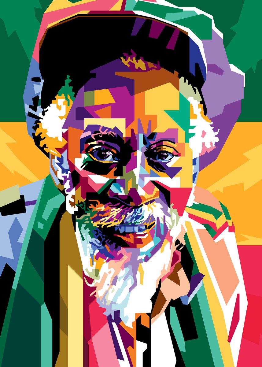 'Bunny Wailer Portrait art' Poster, picture, metal print, paint by ...