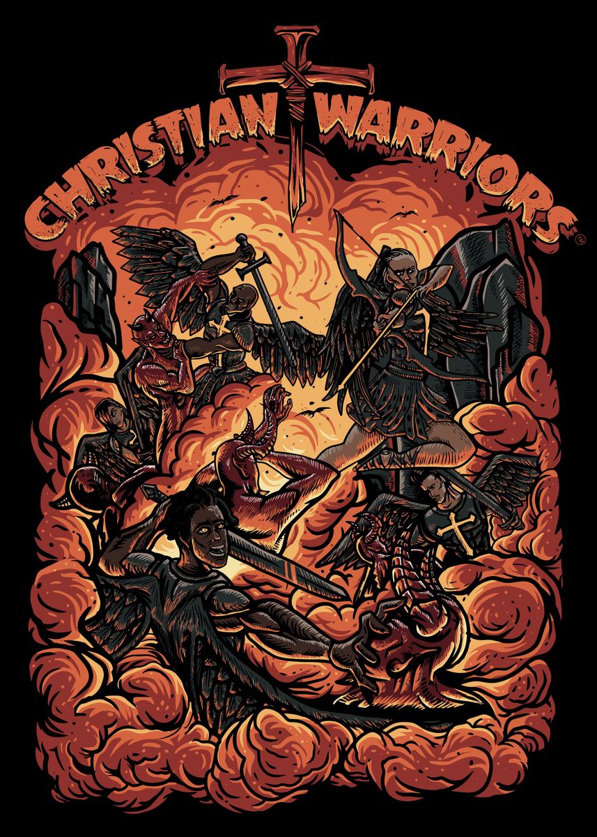 'Christian Warriors' Poster, picture, metal print, paint by Need ...