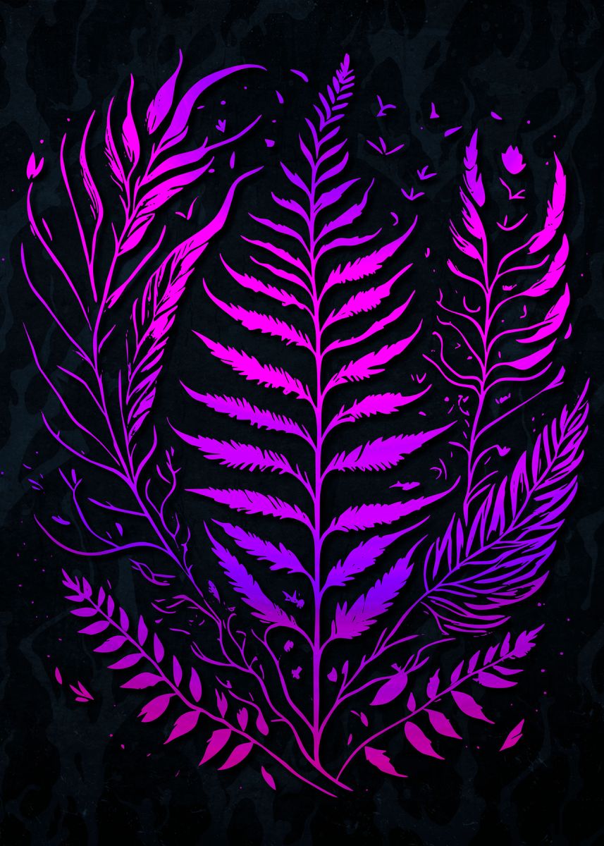 Fern Using Magic 'Magic Forest Fern ' Poster, picture, metal print, paint by Ilya ...