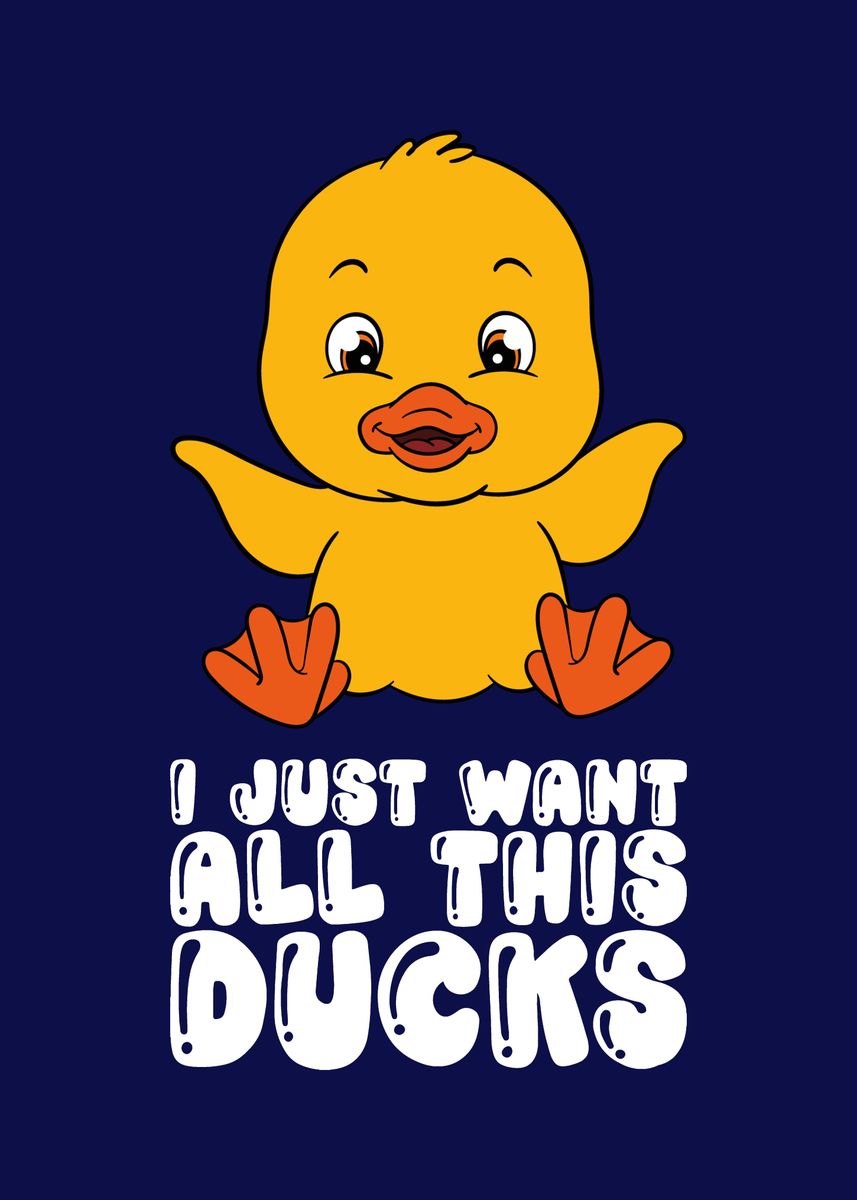 'Funny Duck Graphic' Poster by MzumO | Displate